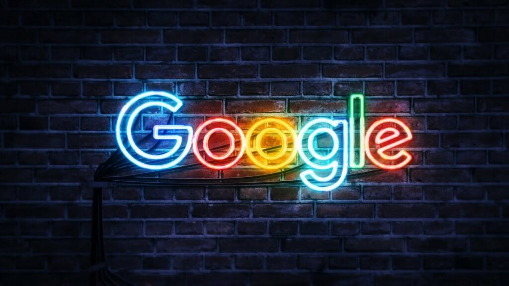 google neon logo