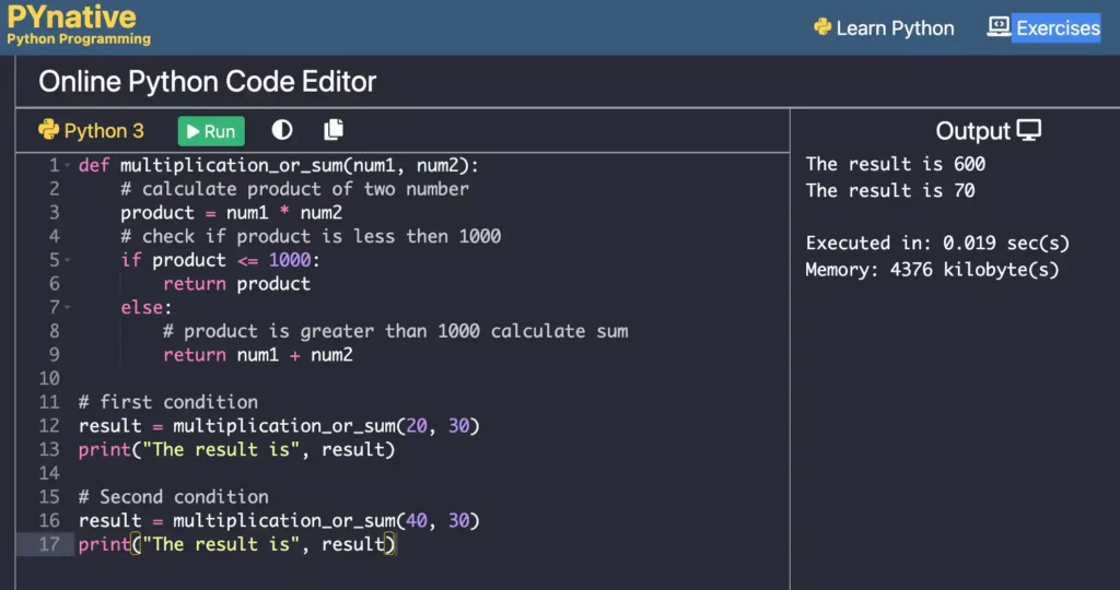 فضای online python